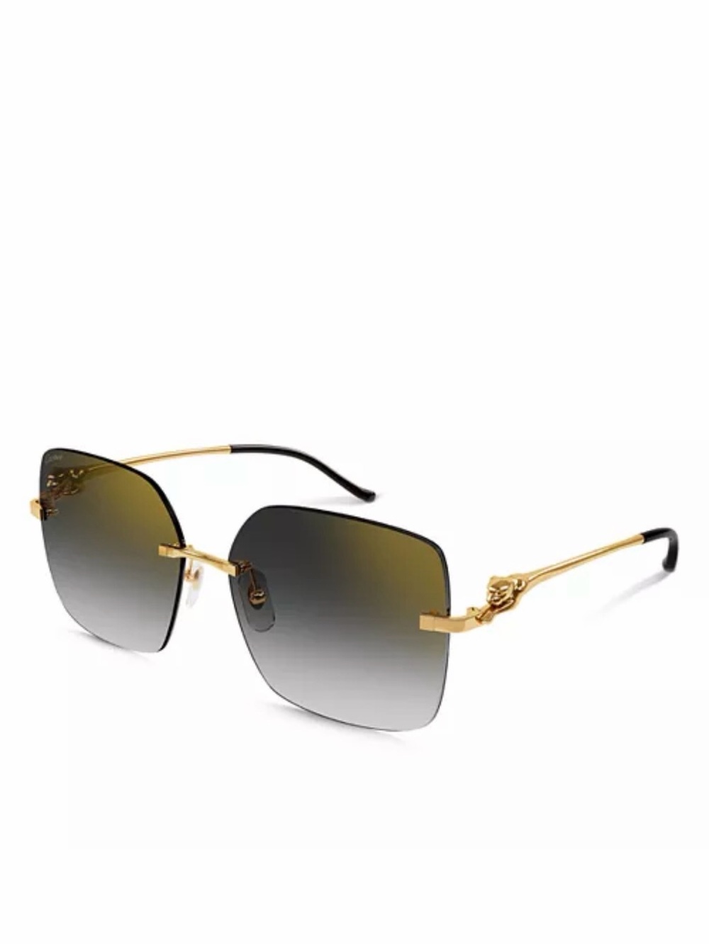 Cartier

Panthere Classic 24K Gold Plated Rimless Square Sunglasses, 60mm NEW